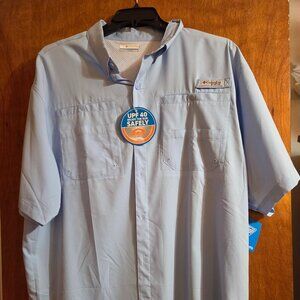 NWT Men’s Columbia Outdoors UPF 40 Omni Shade Button Shirt XL